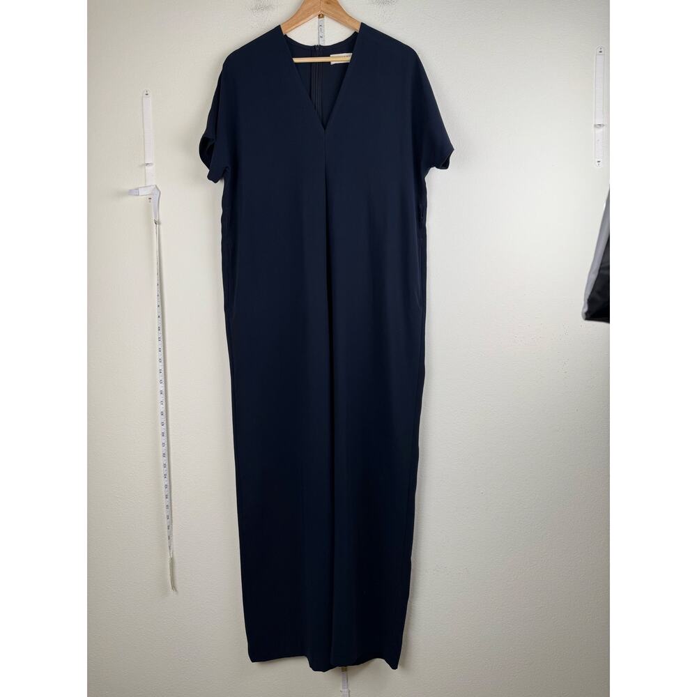 Roucha Navy Wide Leg Crepe Jumpsuit 3 L XL - Picture 6 of 16